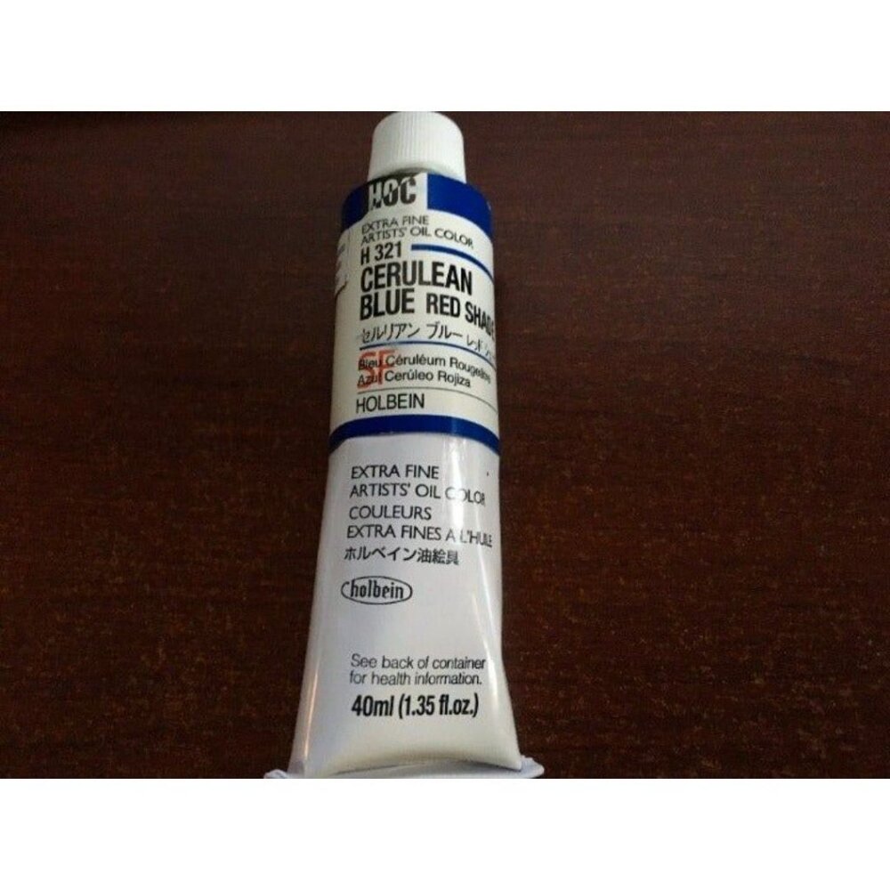 HOLBEIN ARTISTS COLORS H321 ARTISTS OIL CERULEAN BLUE RED SHADE 40ML